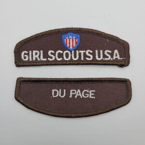 Girl Scout Badge Vintage Patch Brownie 90s Retro Troop Camp Cookies USA Du Page